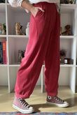 Terry B Classic Relaxed Pant Strawberry Crush